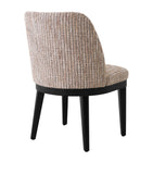 Eichholtz Costa dining chair with textured fabric upholstery, imported from the UK