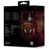Deltaco DH230 wired gaming headset semi-transparent black - British product