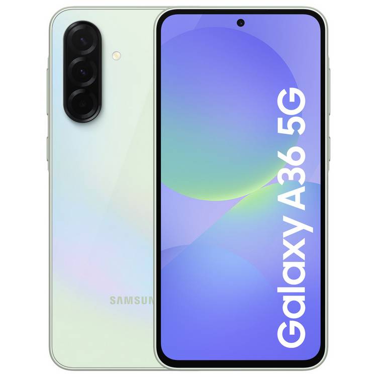 Samsung Galaxy A36 5G smartphone 256GB Lime, imported from the UK