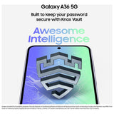 Samsung Galaxy A36 5G smartphone 256GB Lime, imported from the UK