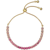 Argos Ted Baker Gold Plated Pink Crystals Adjustable Bracelet- Buy online at McGrocer