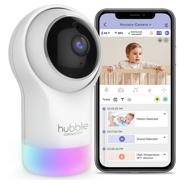 Hubble Pal Glow baby monitor camera - British product