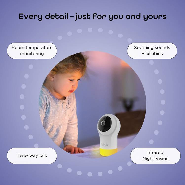 Hubble Pal Glow baby monitor camera - British product