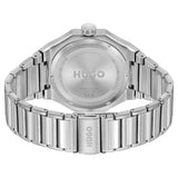 HUGO Grail Skeleton watch silver dial stainless steel bracelet - British product