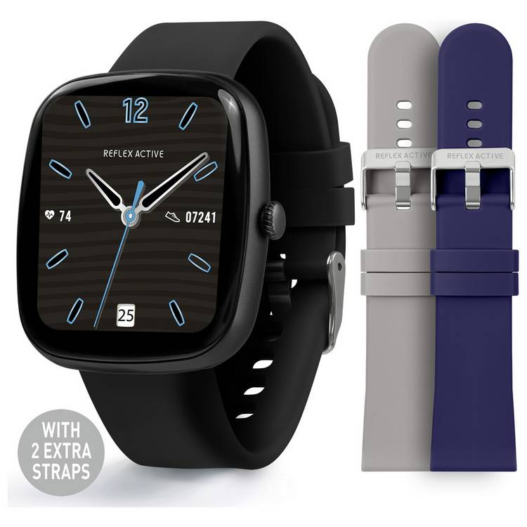 Reflex Active interchangeable strap smartwatch (British brand)