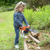 Smoby Black and Decker Chainsaw toy with sounds and moving blade - British product
