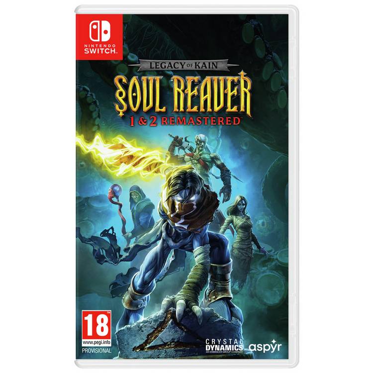 Legacy of Kain Soul Reaver remastered Switch game, imported from the UK