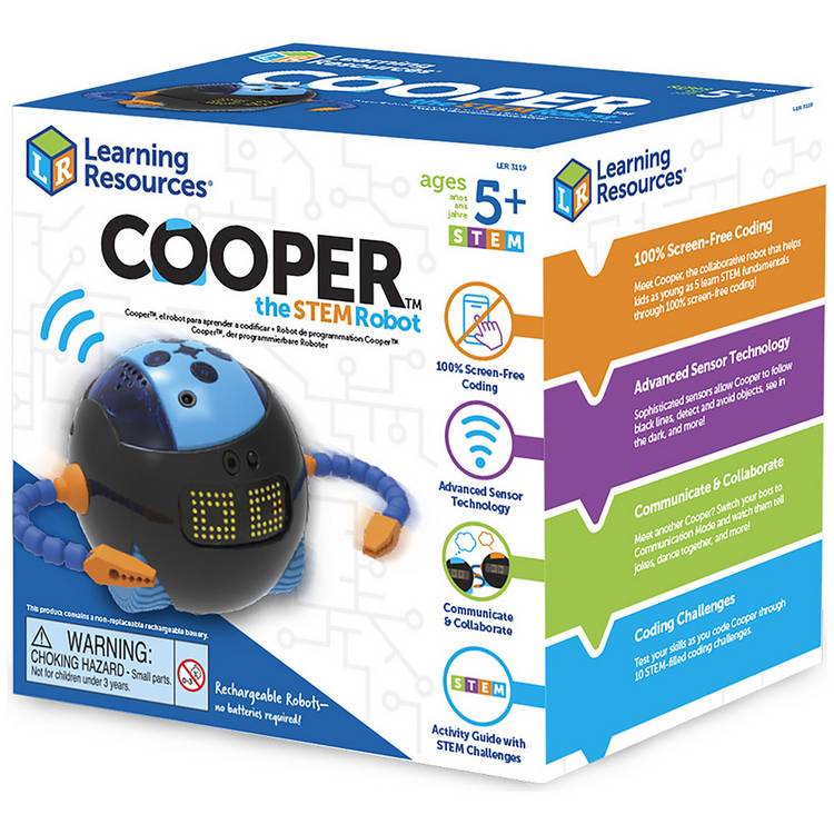 Learning Resources Cooper STEM robot educational coding toy (British brand)