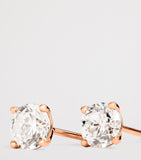 Harrods rose gold diamond stud earrings, UK version