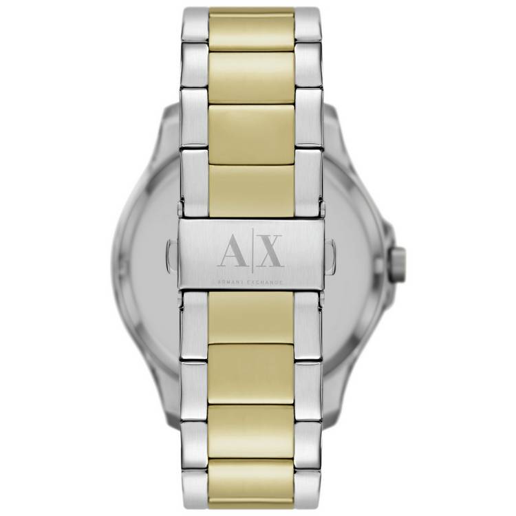 Armani Exchange men's black stainless steel bracelet watch 46mm - British product