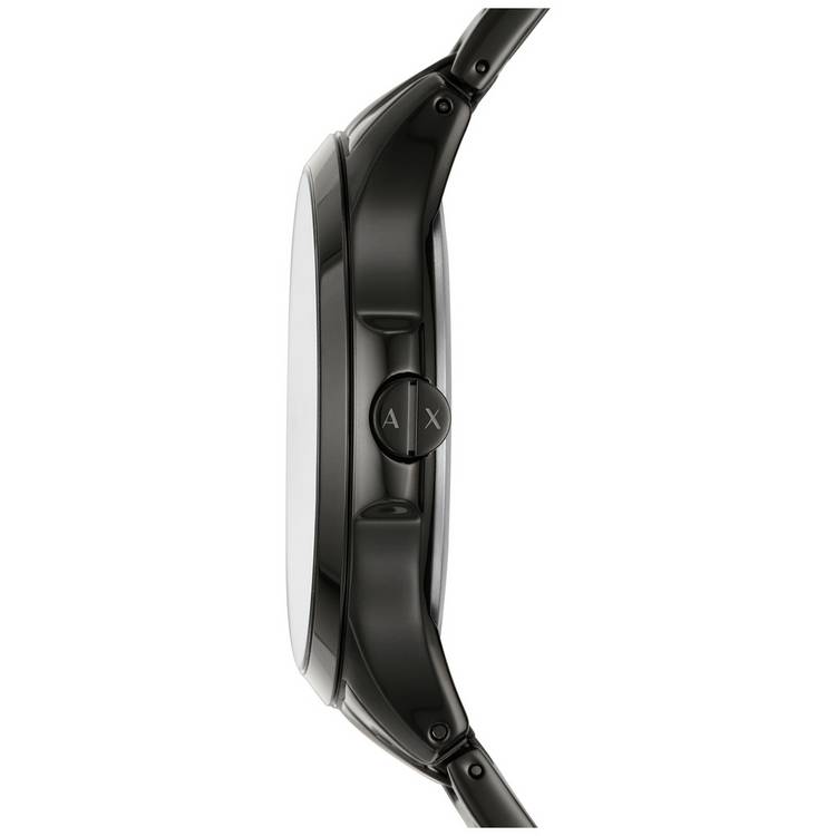 Armani Exchange men's black stainless steel bracelet watch - British product