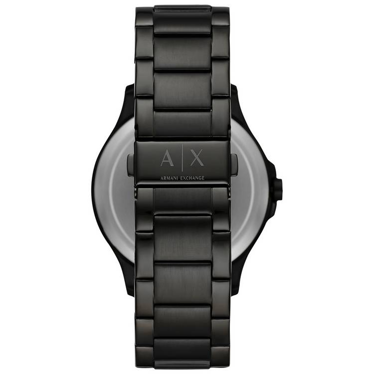 Armani Exchange men's black stainless steel bracelet watch - British product