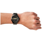 Armani Exchange men's black stainless steel bracelet watch - British product