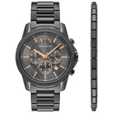 Argos Armani Exchange Men's Grey Stainless Steel Chronograph Bracelet Watch- Buy online at McGrocer