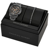 Armani Exchange grey chronograph watch stainless steel bracelet - British product