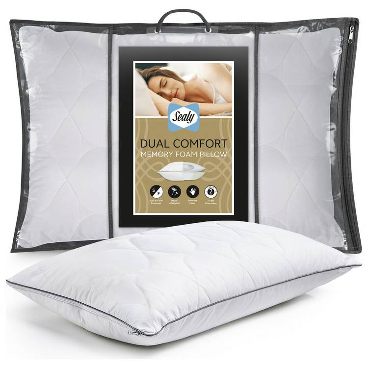 Sealy Dual Comfort memory foam pillow 74x48cm (British brand)