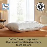 Sealy Dual Comfort memory foam pillow 74x48cm (British brand)