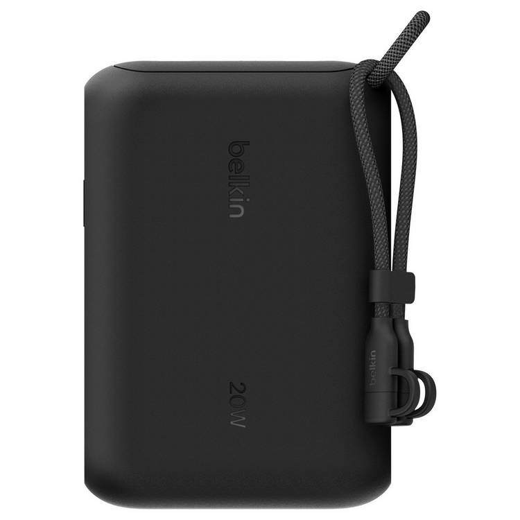 Belkin 20W 10000mAh portable power bank with display - black (British brand)
