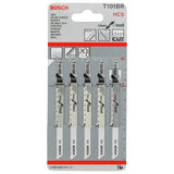 Bosch T-101 wood jigsaw blade 5-pack, imported from the UK