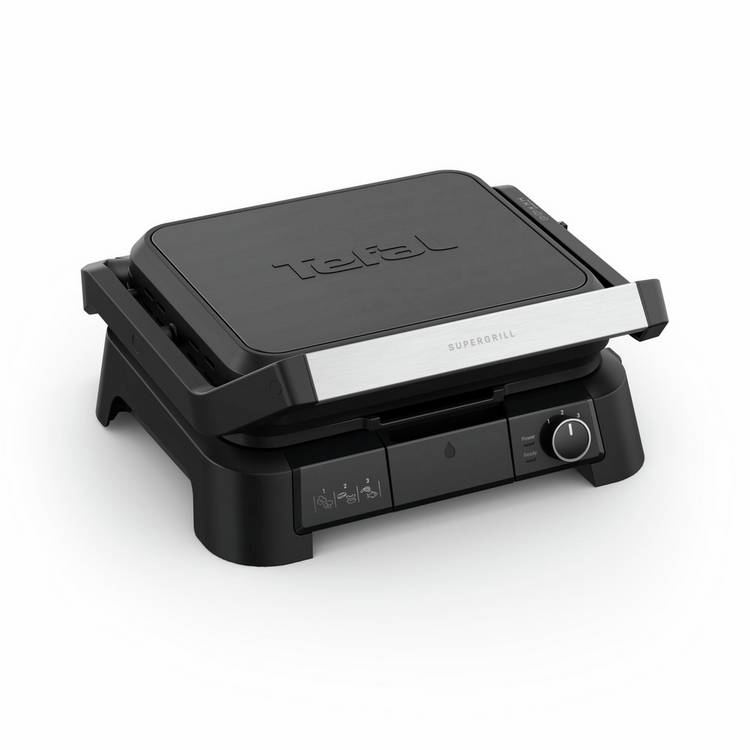 Tefal SuperGrill 3in1 health grill black, UK version