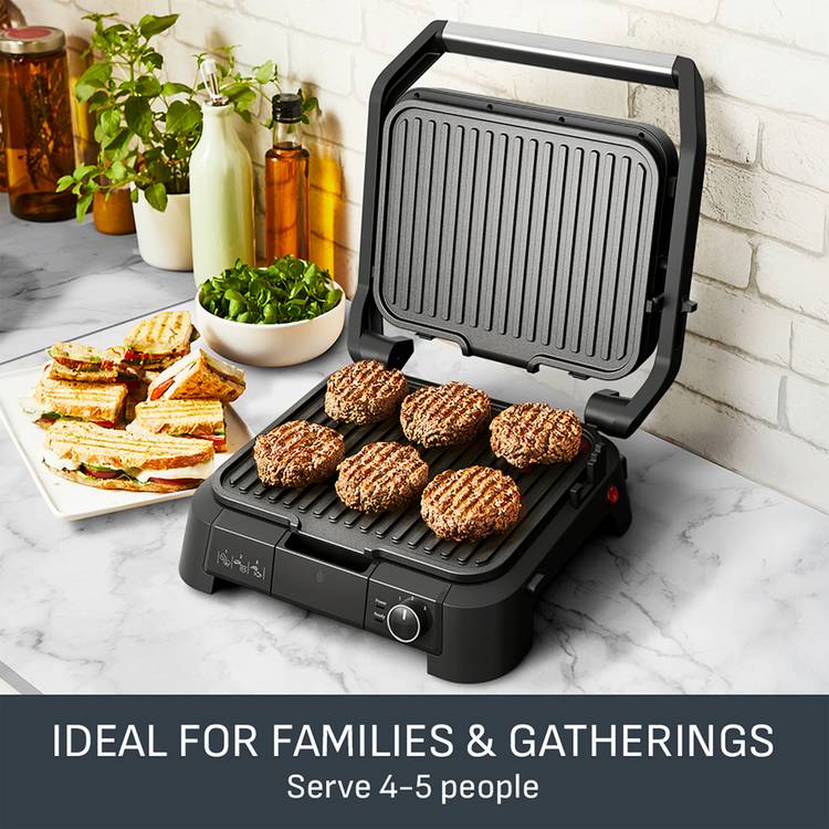 Tefal SuperGrill 3in1 health grill black, UK version