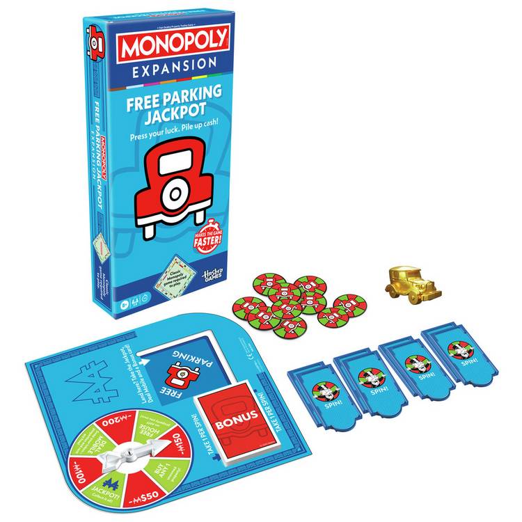 Hasbro Monopoly Free Parking Jackpot expansion game, UK version