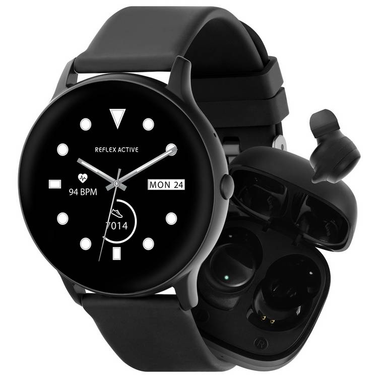 Reflex Active Nexus Series 36 smartwatch and earbud set 44mm (British brand)