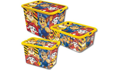 Argos Paw Patrol Set of 3 Storage Boxes with Lids - 7L, 13L, 23L- Buy online at McGrocer
