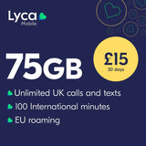 Argos Lyca Mobile 75GB Pay As You Go SIM Card- Buy online at McGrocer