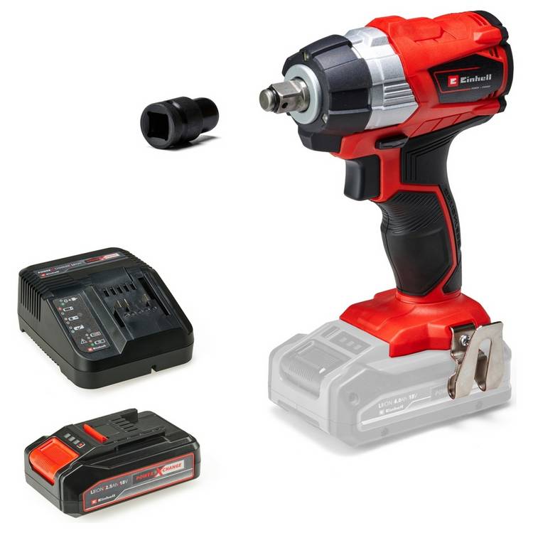 Einhell cordless impact wrench 2.5Ah 18V, UK version