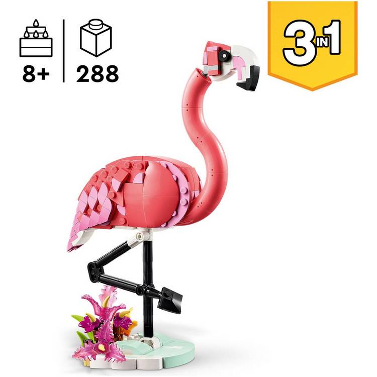 LEGO Creator 3in1 Pink Flamingo building toy set 31170 - British product