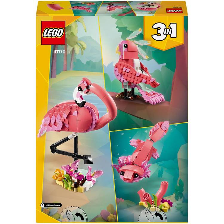 LEGO Creator 3in1 Pink Flamingo building toy set 31170 - British product