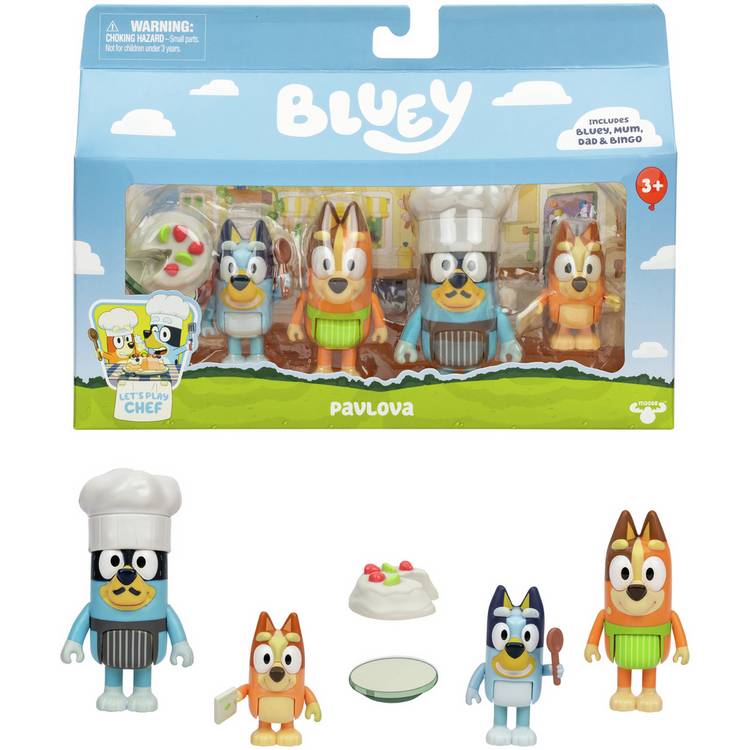 Bluey Pavlova supermarket playset with working escalator (British brand)