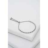 Ted Baker silver plated crystal baguette adjustable bracelet, UK version
