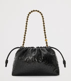 LOEWE Flamenco ostrich leather clutch bag - British product
