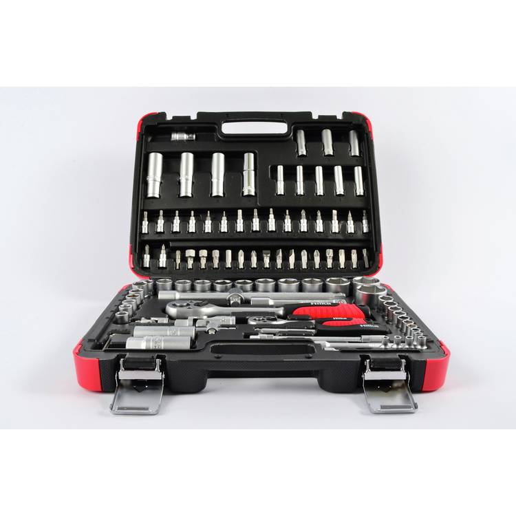 Hilka 94 piece socket set with chrome vanadium steel (British brand)