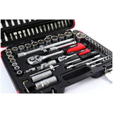Hilka 94 piece socket set with chrome vanadium steel (British brand)