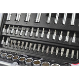 Hilka 94 piece socket set with chrome vanadium steel (British brand)