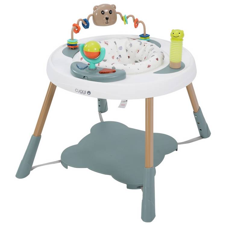 Cuggl baby entertainer with light-up piano and rotating seat, UK version