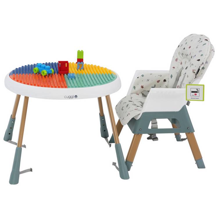 Cuggl baby entertainer with light-up piano and rotating seat, UK version