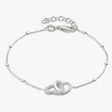 Argos Revere Sterling Silver Interlinked Heart Bracelet- Buy online at McGrocer