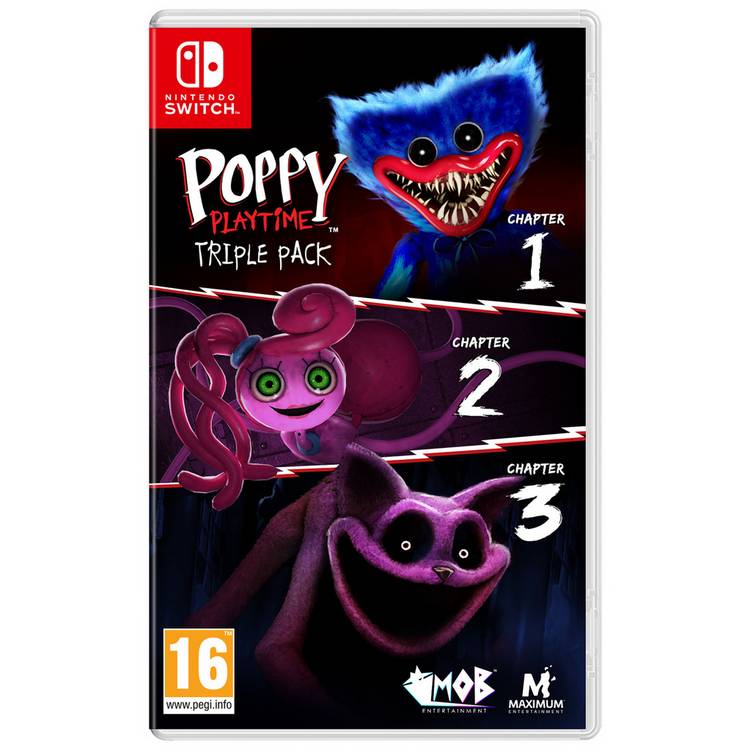 Poppy Playtime Triple Pack Nintendo Switch game (British brand)