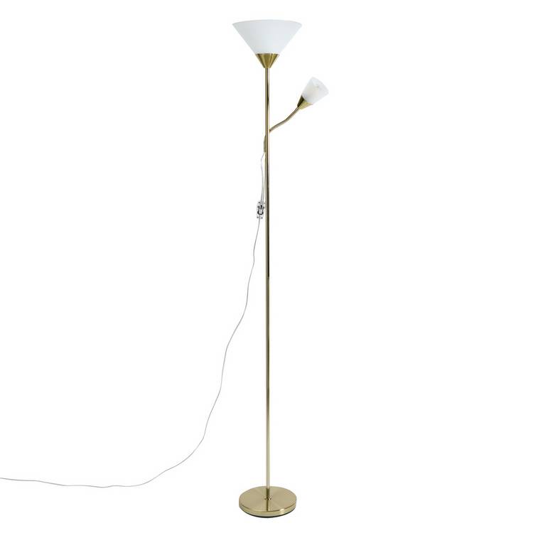Argos Home brass floor lamp H178cm, imported from the UK