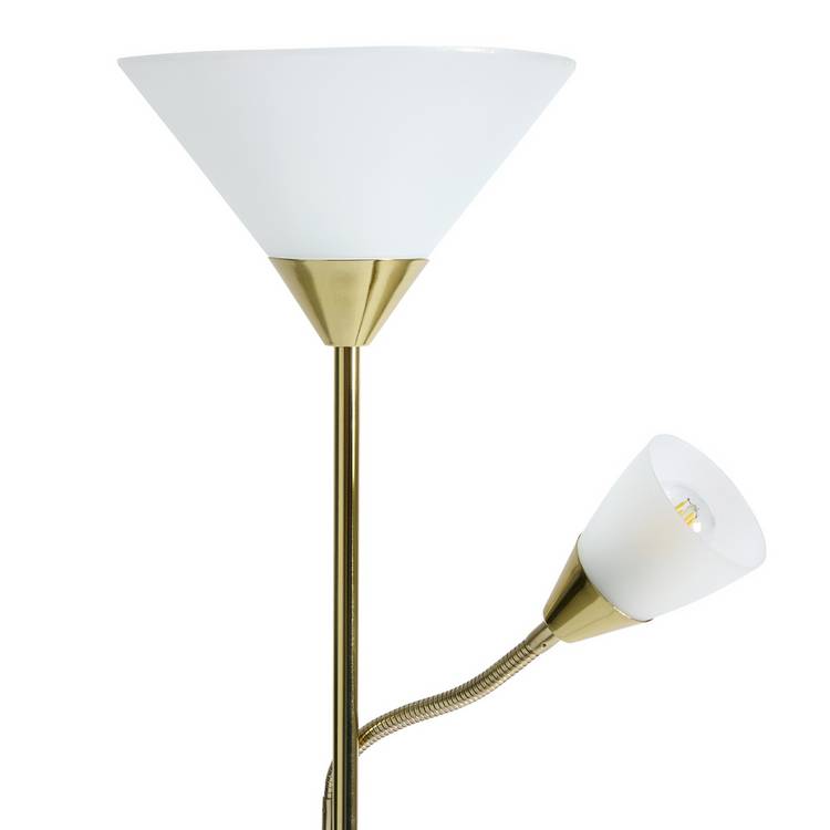 Argos Home brass floor lamp H178cm, imported from the UK