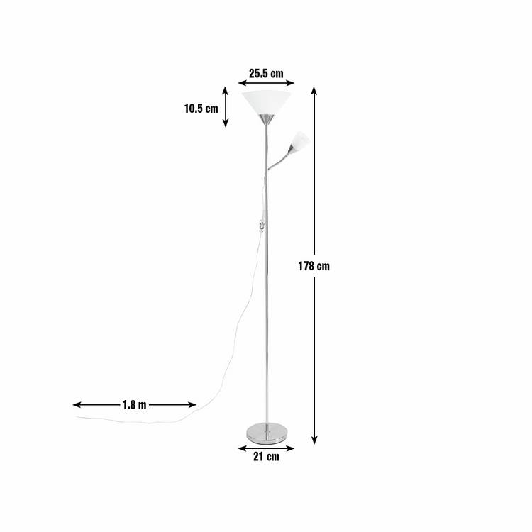 Argos Home brass floor lamp H178cm, imported from the UK