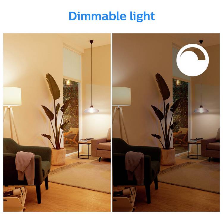 Philips WiZ GU10 smart light bulb pack of 2 (British brand)
