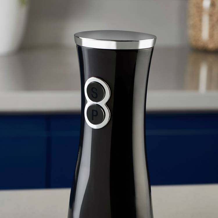 Tower Duo salt and pepper mill black, imported from the UK