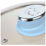 Swan Retro blue saucepan set 3 piece - British brand