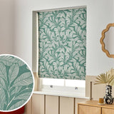 Habitat green linear leaf blackout roller blind 90cm (British brand)