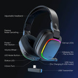 Gioteck gaming headset TX5+ Wireless DUO RGB, imported from the UK